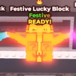 Festive Lucky Block - Lava - Fire (Festive персонаж) — Roblox, лот №228295