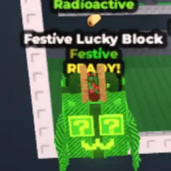 Festive Lucky Block - Radioactive - Taco (Festive персонаж) — Roblox, лот №228305