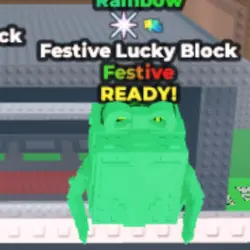 Festive Lucky Block - Rainbow - Concert - Glitch (Festive п… — Roblox, лот №228308