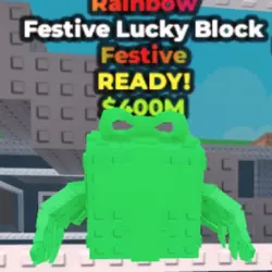 Festive Lucky Block [Rainbow] (Festive персонаж) — Roblox, лот №228336