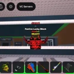 Festive lucky block cursed with one trait (Festive персонаж) — Roblox, лот №228337