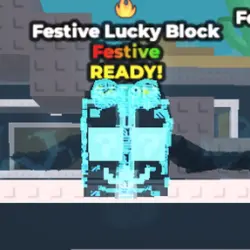Festive Lucky Block Cyber (Festive персонаж) — Roblox, лот №228339