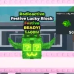 Festive Lucky Block Radioactive Very Rare (Секретный персон… — Roblox, лот №228351