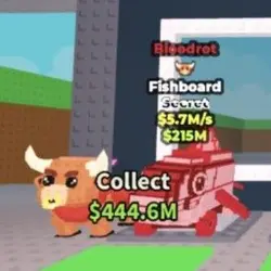 Fishboard BLOODROT with bull mutation 5.7M s (Секретный пер… — Roblox, лот №228363