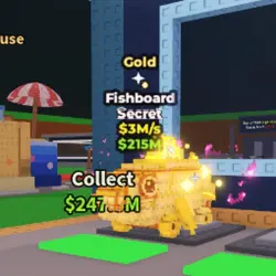 Fishboard Gold (Секретный персонаж) — Roblox, лот №228377
