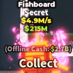 Fishboard Lava (Секретный персонаж) — Roblox, лот №228380