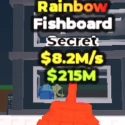 Fishboard Rainbow (Секретный персонаж) — Roblox, лот №228383