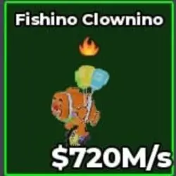 Fishino Clownino 720M s Fire Trait Ahyar (Секретный персона… — Roblox, лот №228400