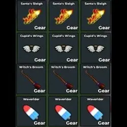 Flying Gears Witch Broom Wave Rider Cupids Wings (Секретный… — Roblox, лот №228483