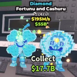 Fortunu and Cashuru - 195 M s - Diamond (Секретный персонаж) — Roblox, лот №228493