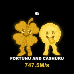 Fortunu and Cashuru Gold 747.5M s Exclusive - Ultra Rare (С… — Roblox, лот №228501