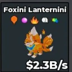 Foxini Lanternini $2.3B S (Секретный персонаж) — Roblox, лот №228514