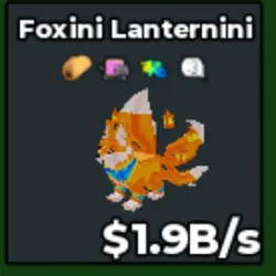 Foxini Lanternini 1.9B s mag9 (Секретный персонаж) — Roblox, лот №228478