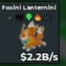 Foxini Lanternini 2.2B s Steven (Секретный персонаж) — Roblox, лот №228535