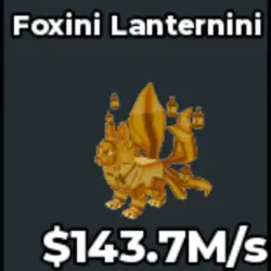 Foxini Lanternini Gold (Секретный персонаж) — Roblox, лот №228557