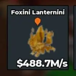 Foxini Lanternini Gold [488.7 M s ] with Balloon trait (Сек… — Roblox, лот №228571