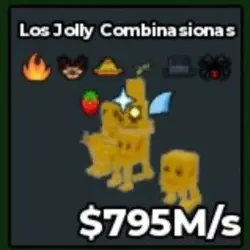 FR273# Gold Los Jolly Combinasionas 795M s Strawberry OG Tr… — Roblox, лот №228563