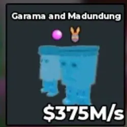 FR277# Diamond Garama and Madundung 375M s With Egg Traits … — Roblox, лот №228619