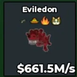 FR278# Eviledon 661.5M s With Meowl Traits (Секретный персо… — Roblox, лот №228625