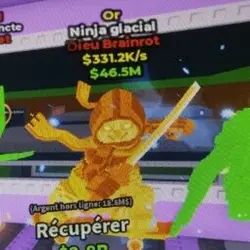Frio ninja gold (Brainrot God персонаж) — Roblox, лот №228738