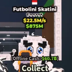 Futbolini Skatini ( 22.5M s) I I c8 (Секретный персонаж) — Roblox, лот №228772