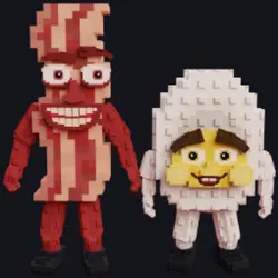 Galaxy Bacuru and Egguru (Секретный персонаж) — Roblox, лот №228755