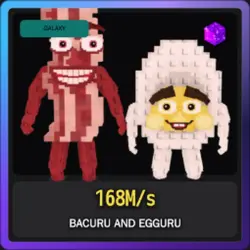 Galaxy Bacuru and Egguru 168M s (Секретный персонаж) — Roblox, лот №228758