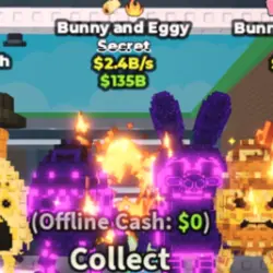 Galaxy Bunny and Eggy 2.4B S (Taco + Fire) 1 18 Exist #A6VN… — Roblox, лот №228805