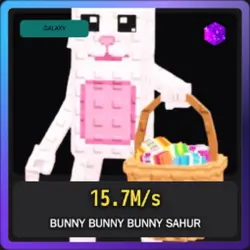 Galaxy Bunny Bunny Bunny Sahur 15.7M s (Секретный персонаж) — Roblox, лот №228806