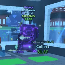 Galaxy DJ Panda 122.5M s (Секретный персонаж) — Roblox, лот №228874