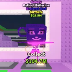 Galaxy Extinct Ballerina 875 K s (Brainrot God персонаж) — Roblox, лот №228900