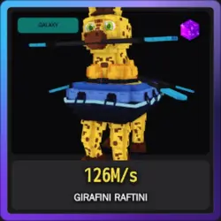 Galaxy Girafini Raftini 126M s (Секретный персонаж) — Roblox, лот №228930