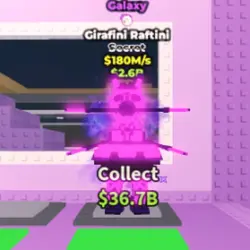 Galaxy Girafini Raftini 180 M s (NO TACO TRAIT) (Секретный … — Roblox, лот №228931