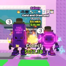Galaxy Gold and Diamond 3.4 B s (9 TRAITS) (Секретный персо… — Roblox, лот №228932