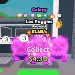 GALAXY LOS PUGGIES 1.4B S (Секретный персонаж) — Roblox, лот №229091