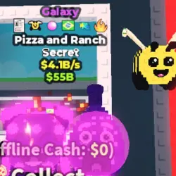 Galaxy Pizza and Ranch 4.1B S (BEE + 5 Traits) #R9YM4H (Сек… — Roblox, лот №229163