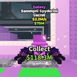 Galaxy Sammyni Spyderini 2.2 M s (Секретный персонаж) — Roblox, лот №229187