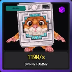 Galaxy Spinny Hammy 119M s (Секретный персонаж) — Roblox, лот №229194