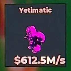 Galaxy Yetimatic 612.5M s Only 57 Exist reystr (Секретный п… — Roblox, лот №229254