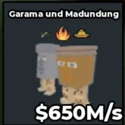 Garama & Madundung 650M s BASE (Секретный персонаж) — Roblox, лот №229290