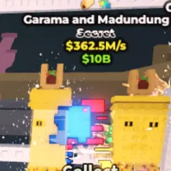 Garama and Madundung - 362.5 M s - Gold (Секретный персонаж) — Roblox, лот №229373