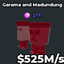 Garama and Madundung - 525M s 1yr (Секретный персонаж) — Roblox, лот №229380
