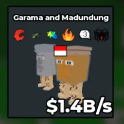 Garama and Madundung 1.4B s (Секретный персонаж) — Roblox, лот №229339
