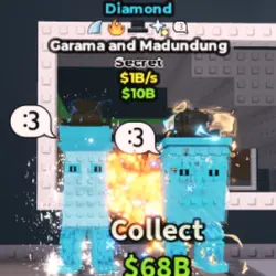 Garama and Madundung 1B s Diamond (Секретный персонаж) — Roblox, лот №229415