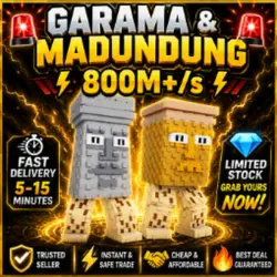 Garama and Madundung 800M+ s - 15 Minutes Stock - Grab Your… — Roblox, лот №229577