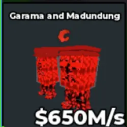 Garama and Madundung Cursed 650M s With 1 Trait (Секретный … — Roblox, лот №229605