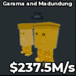 Garama And Madundung Gold 237,5M s (Секретный персонаж) — Roblox, лот №229645