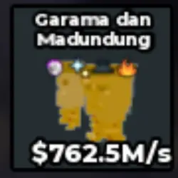 Garama And Madundung Gold 762.5m s (Секретный персонаж) — Roblox, лот №229660