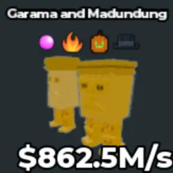 Garama and Madundung Gold 862.5M s (With Rare Pumpkin Trait… — Roblox, лот №229661