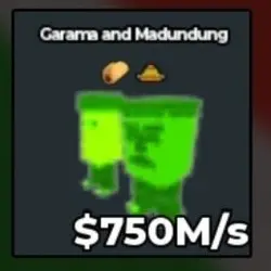 Garama And Madundung Radioactive 750M s (Секретный персонаж) — Roblox, лот №229757
